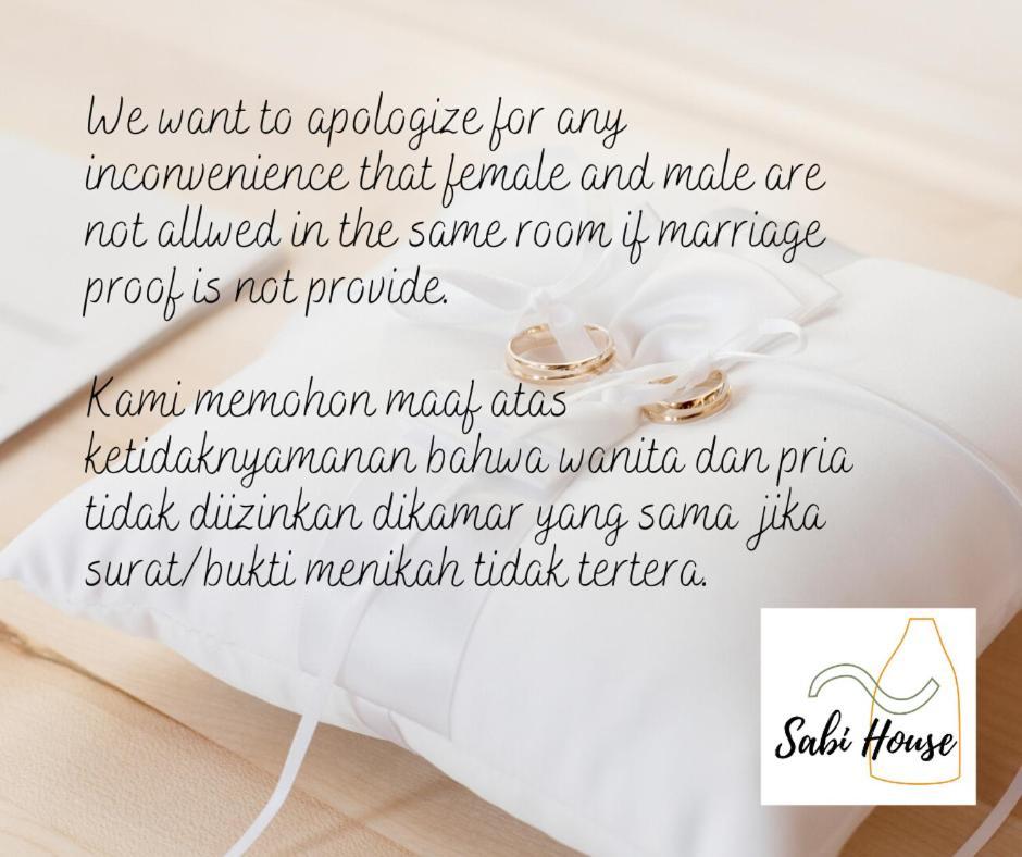 Sabi Guest House - Strategic Family -Married Couples Only- Hostel In Prawirotaman Yogyakarta Kültér fotó